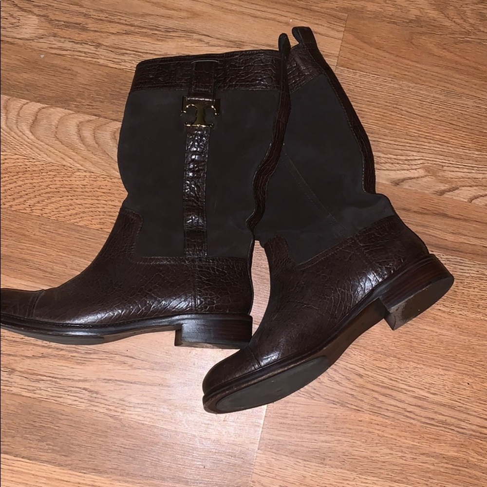 Tory Burch Brown riding boots.